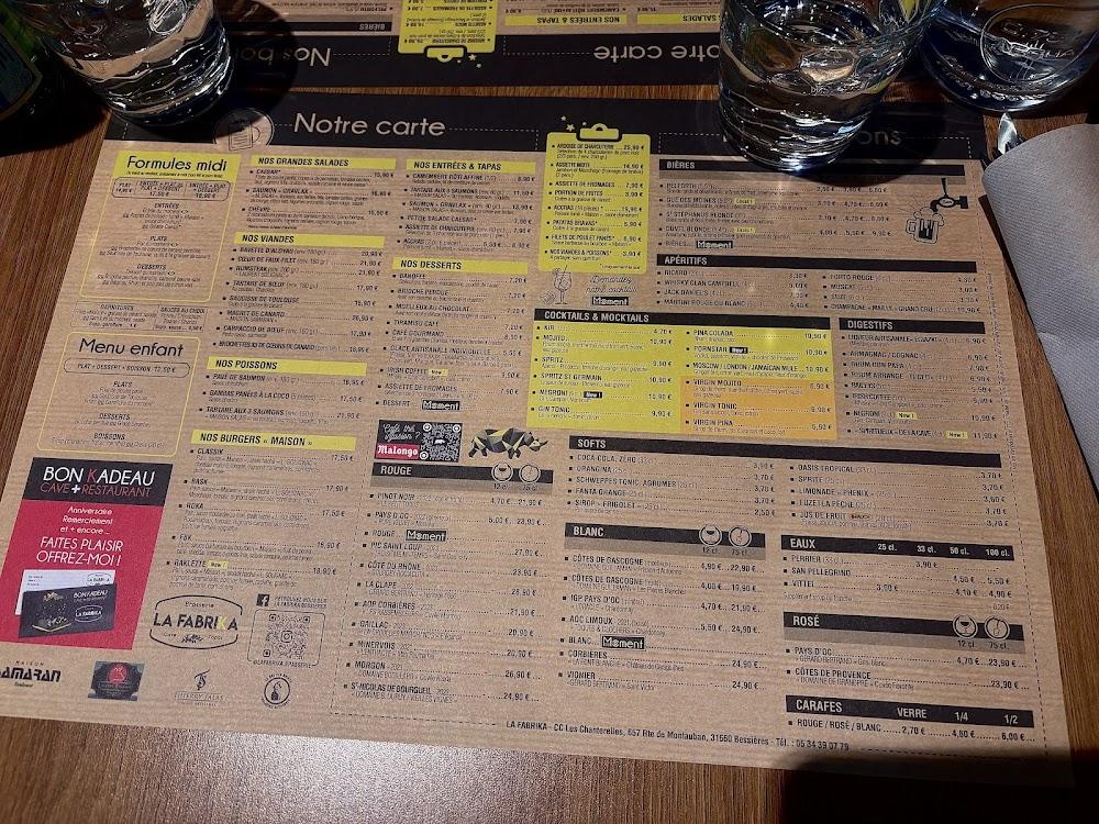 La Fabrika - Menu Image 2